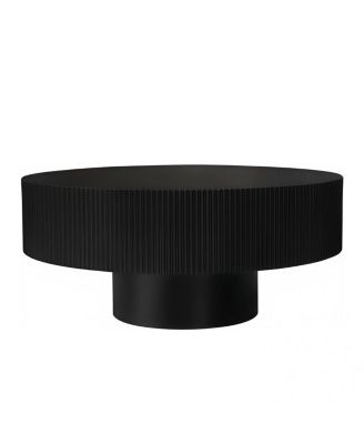 Round Fluted Mid Century Modern Coffee Table