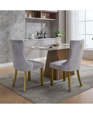 Nikki Collection Modern Velvet Dining Chair