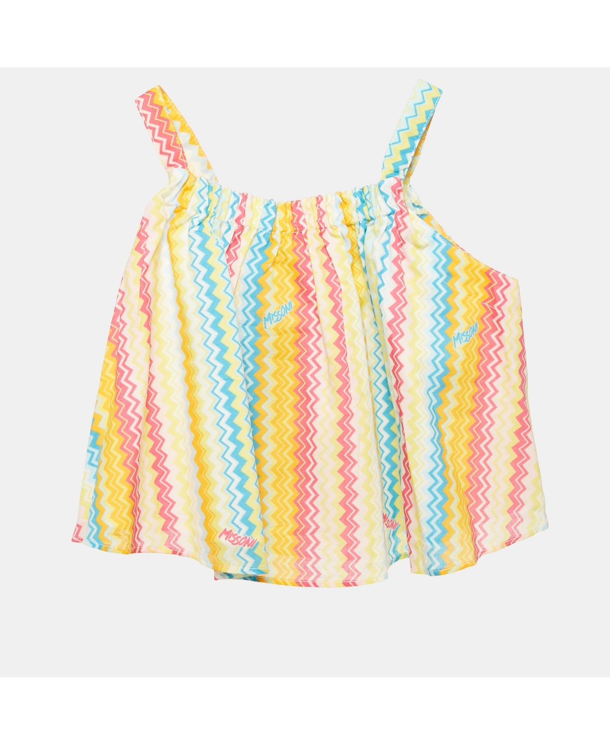 Pre-Owned Missoni Women's Multicolor Zig Zag Print Cotton