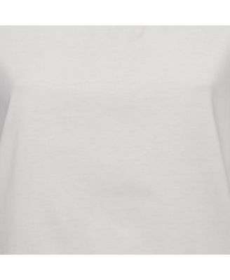 Women's Pre-Owned Ferragamo White Cotton Knit Logo Tab Detail T-Shirt
