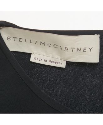 Women's Navy Blue Crepe Flared Sleeve Blouse