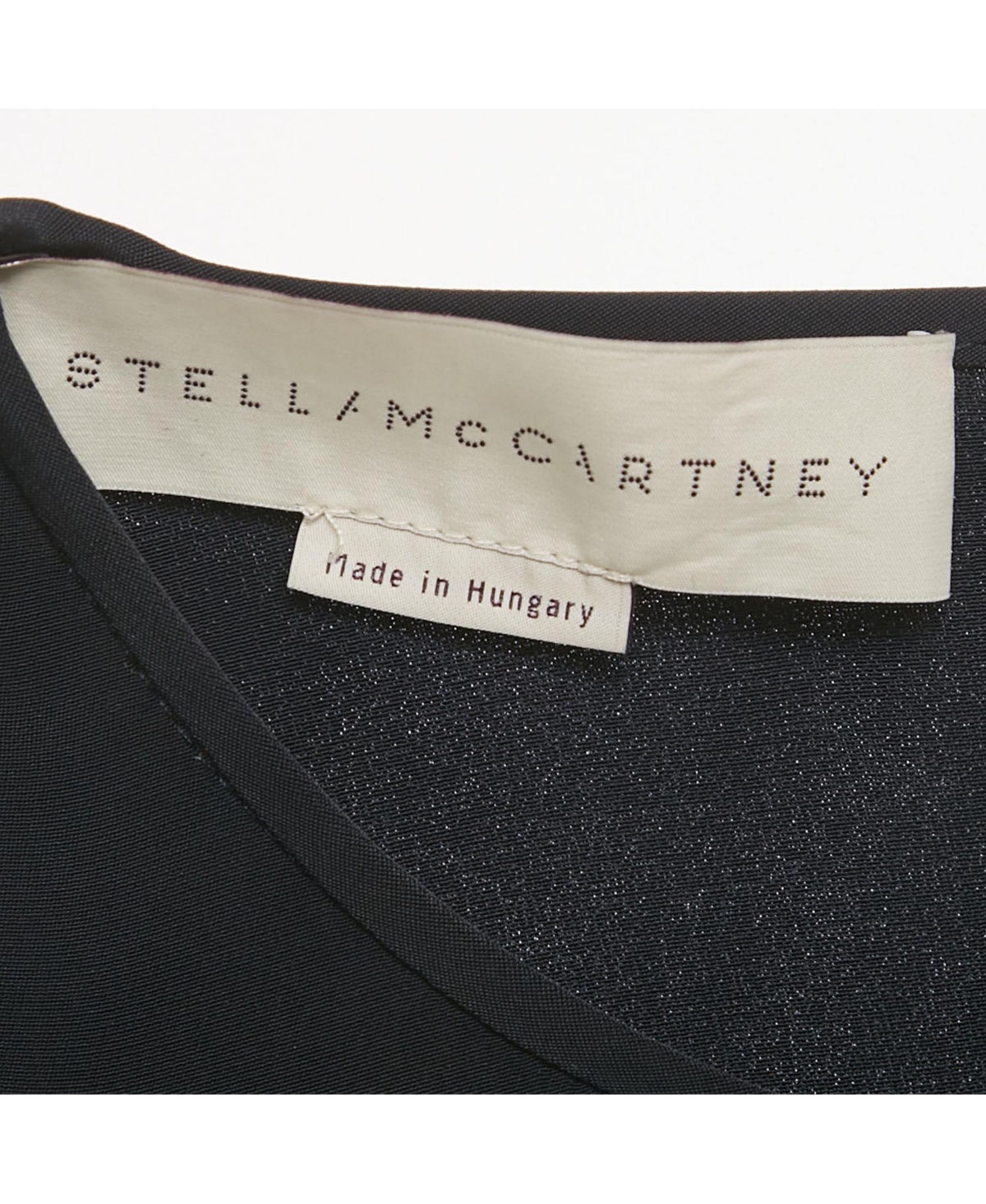 Pre-Owned Stella Mccartney Women's Navy Blue Crepe Flared Sleeve Blouse