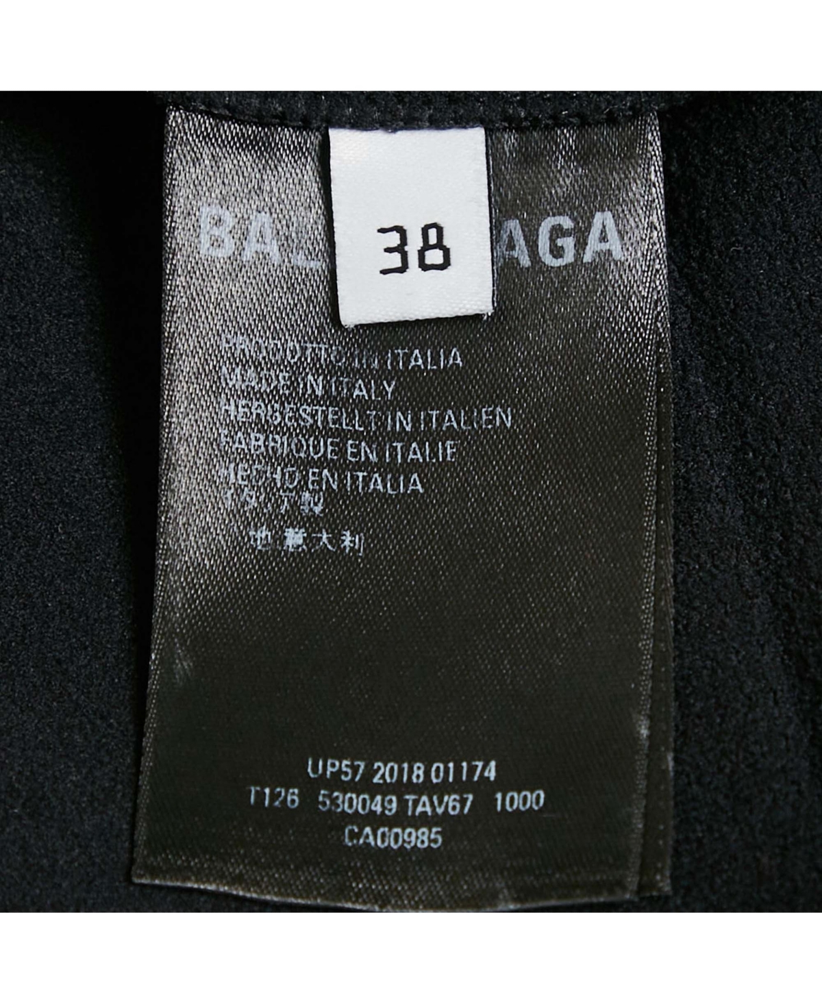 Pre-Owned Balenciaga Women's Black Logo Print Jersey T-Shirt