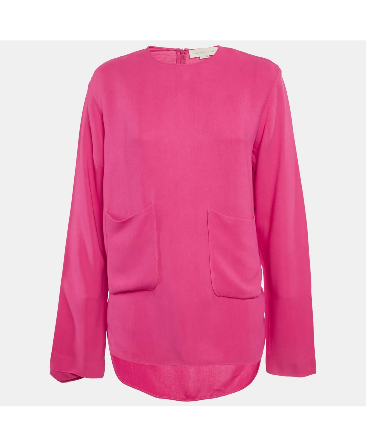 Pre-Owned Stella Mccartney Women's Pink Crepe Long Sleeve Blouse