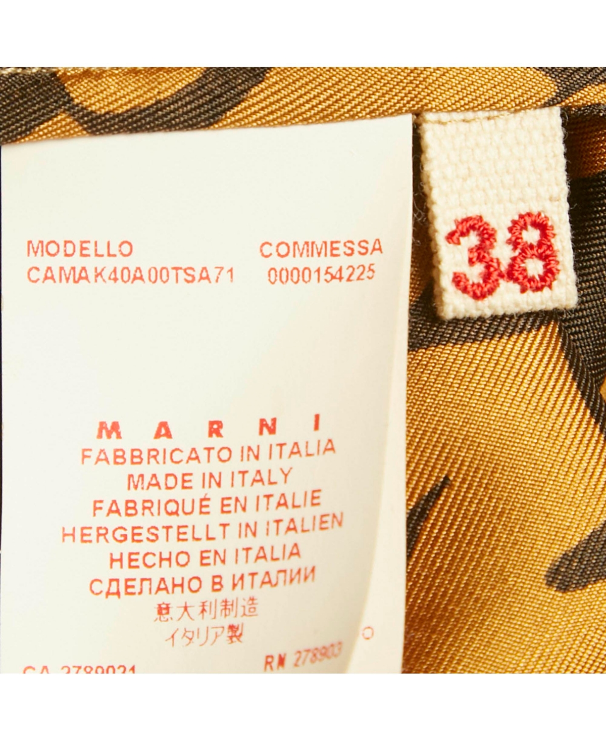 Pre-Owned Marni Women's Brown Printed Silk Top