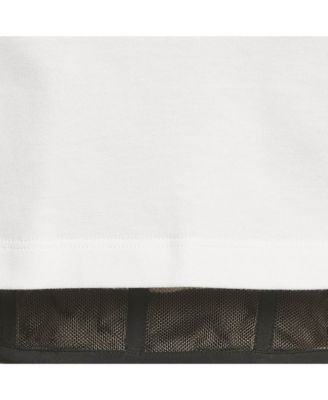 Women's White/black Cotton Corset T-Shirt