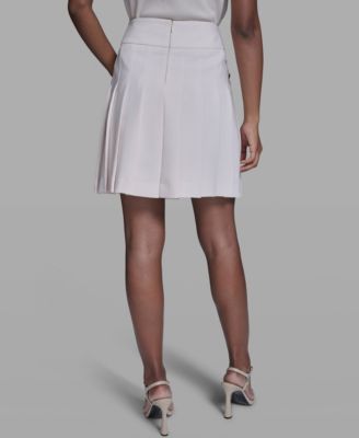 Women's Woven Knee Length Pleated Skirt