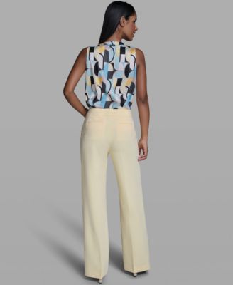 Women's Wide Leg Mid-Rise Pants