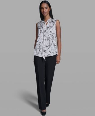 Women's Woven V-Neck Top