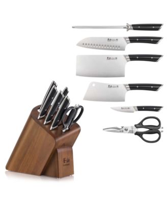 Helena Series Steel 7-Pc. Knife Block Set