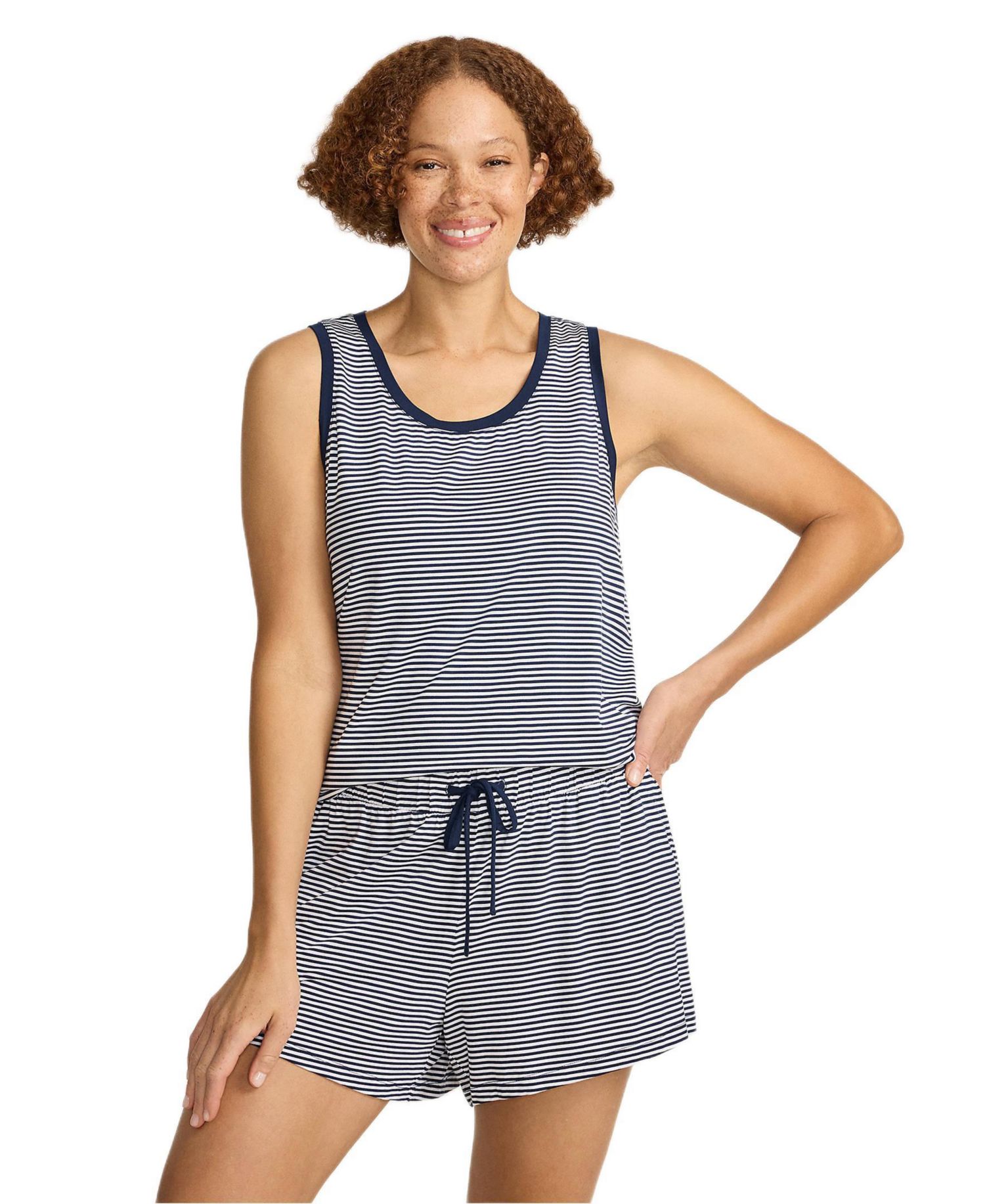 Women's Cooling 3 Piece Pajama Set - Robe Tank and Shorts