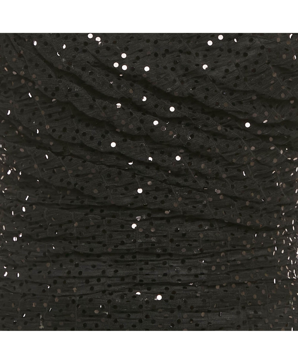 Pre-Owned Dolce & Gabbana Women's Black Sequin Embellished Tulle Ruched Strapless Mini Dress