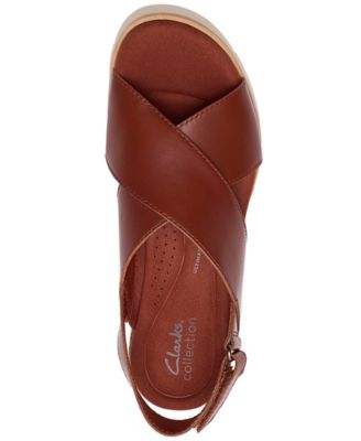 Women's Diaz Cross Round Toe Wedge Sandals