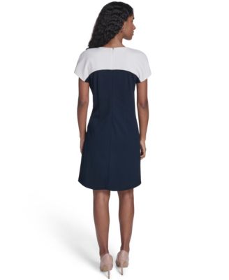 Women's Cap-Sleeve Shift Dress