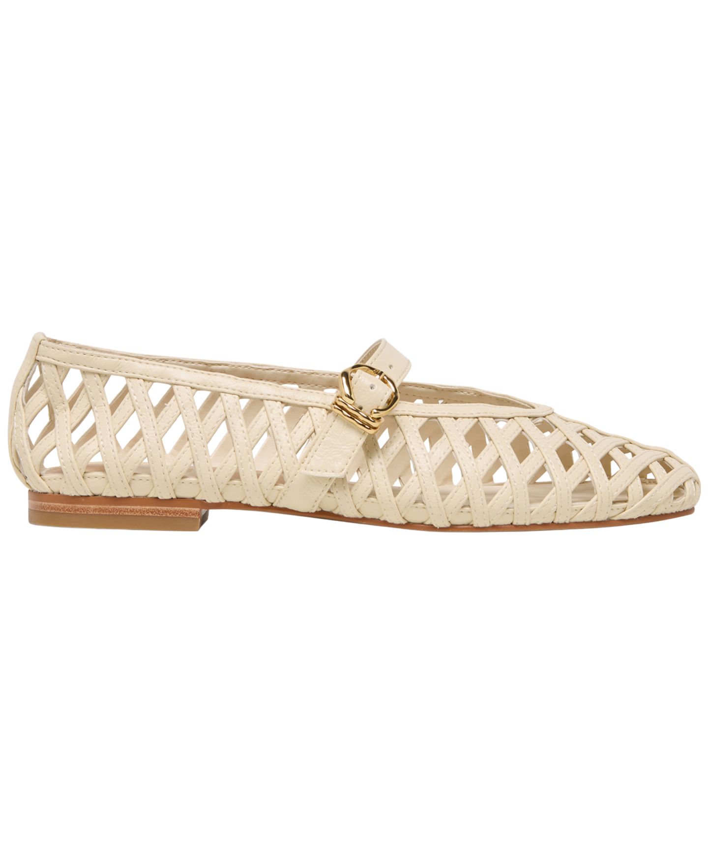 Женские балетки Dolce Vita Bodey Woven Round Toe Mary Jane Flats, цвет: Костяной — фото 2