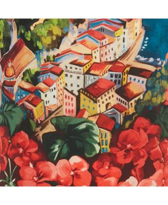 Women's Multicolor Portofino Print Silk Top