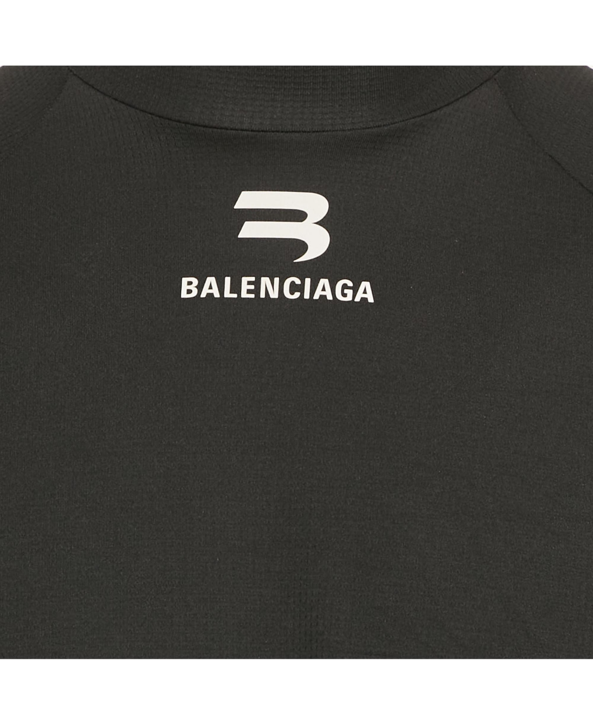 Pre-Owned Balenciaga Men's Activewear Black Logo Print Jersey Long Sleeve T-Shirt