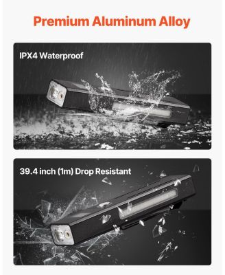3-in-1 Rechargeable EDC Flat LED Flashlight, High Lumens, Green Beam, IPX4 Waterproof
