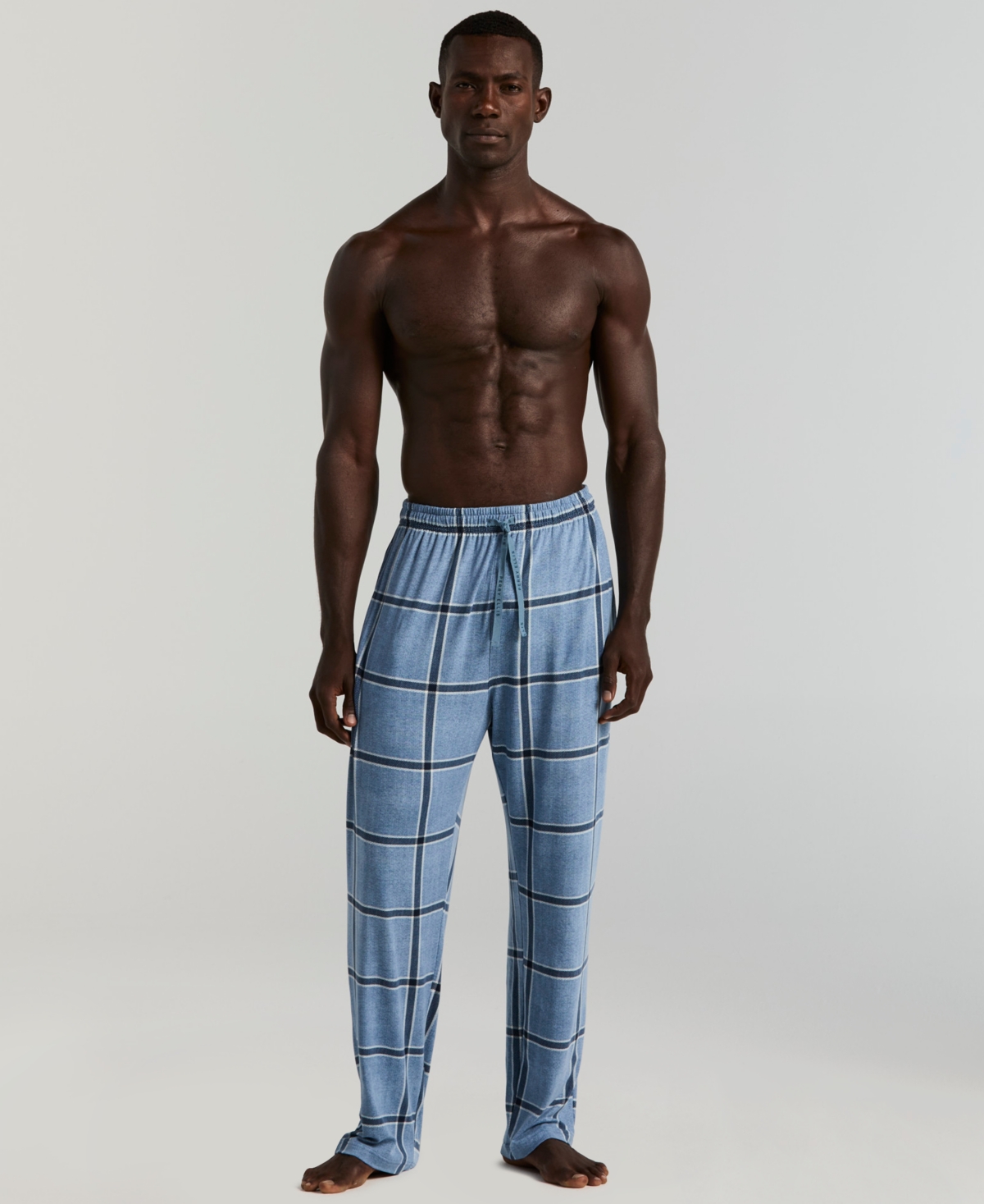 Perry Ellis Portfolio Men's Deluxe Touch Plaid Sleep Pants