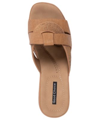 Women's Selva Embellished Round Toe Wedge Sandals