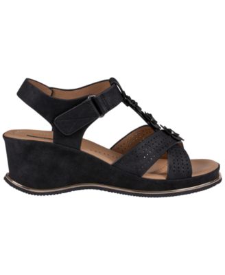 Women's Miko Floral Round Toe Wedge Sandals