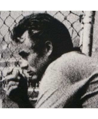 Men's Grey James Dean Print Cotton Applique Detail Sweatshirt