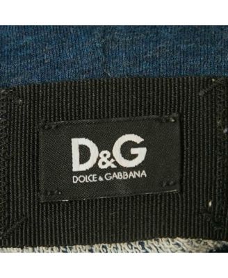 Men's Blue Tiger Print Cotton Hoodie