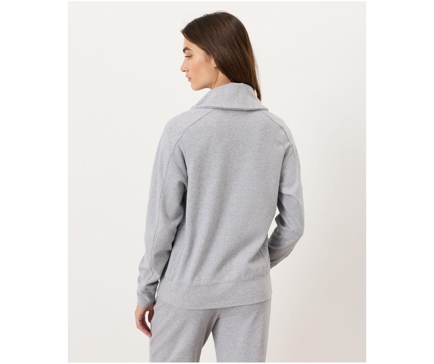 Женская куртка Pact CloudKnit Zip, цвет: Меланжевый серый — фото 5