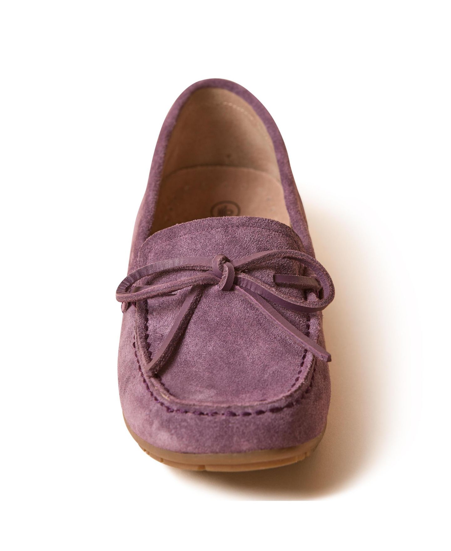 Женские туфли Minnetonka Suede Loafer Moc, цвет: Аметистовый — фото 4