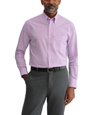 Men's Multi Plaid Long-Sleeve Dress Shirt