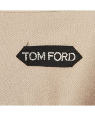 Men's Beige Cotton Long Sleeve Shirt