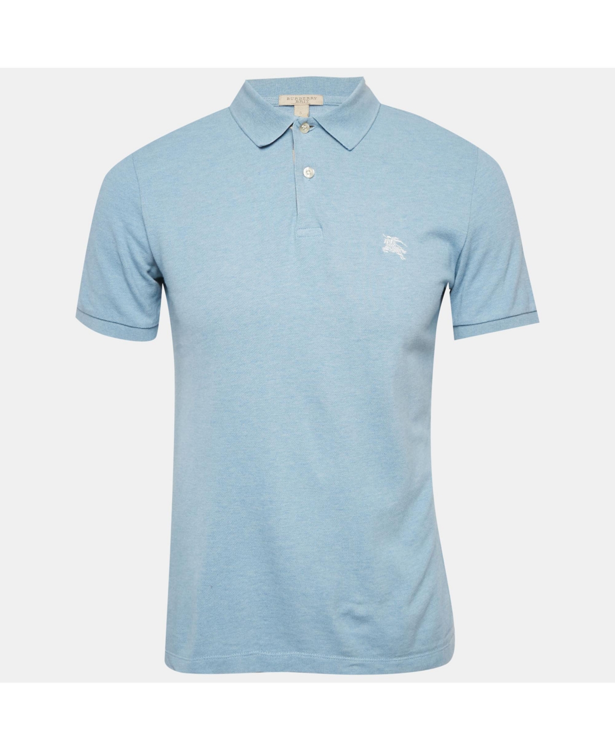 Pre-Owned Burberry Men's Brit Blue Cotton Knit T-Shirt