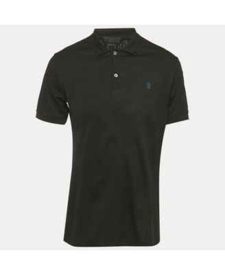 Men's Black Jersey Polo T-Shirt