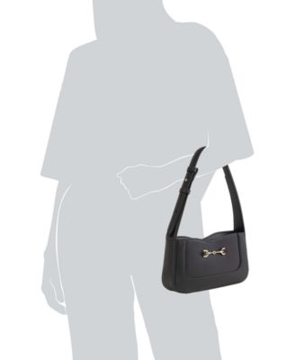 Loraine Top Zip Leather Small Shoulder Bag