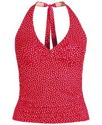 Women's Twist Halter Tankini Top