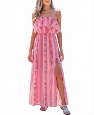 Women's Sunset Fantasy Geo Maxi Beach Dress