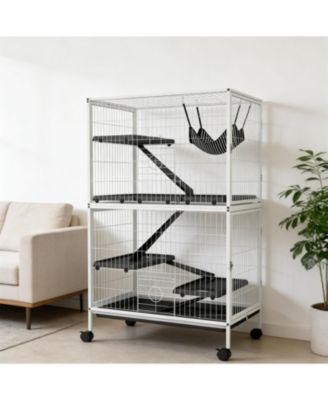 Mobile Cat Habitat on Wheels - A Secure, Roaming Home for Your Feline