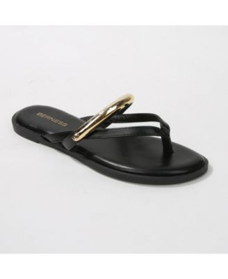 women's  Kara Metal Ring Thong Sandals