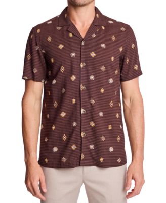 Men's Camp Collar Printed Shirt