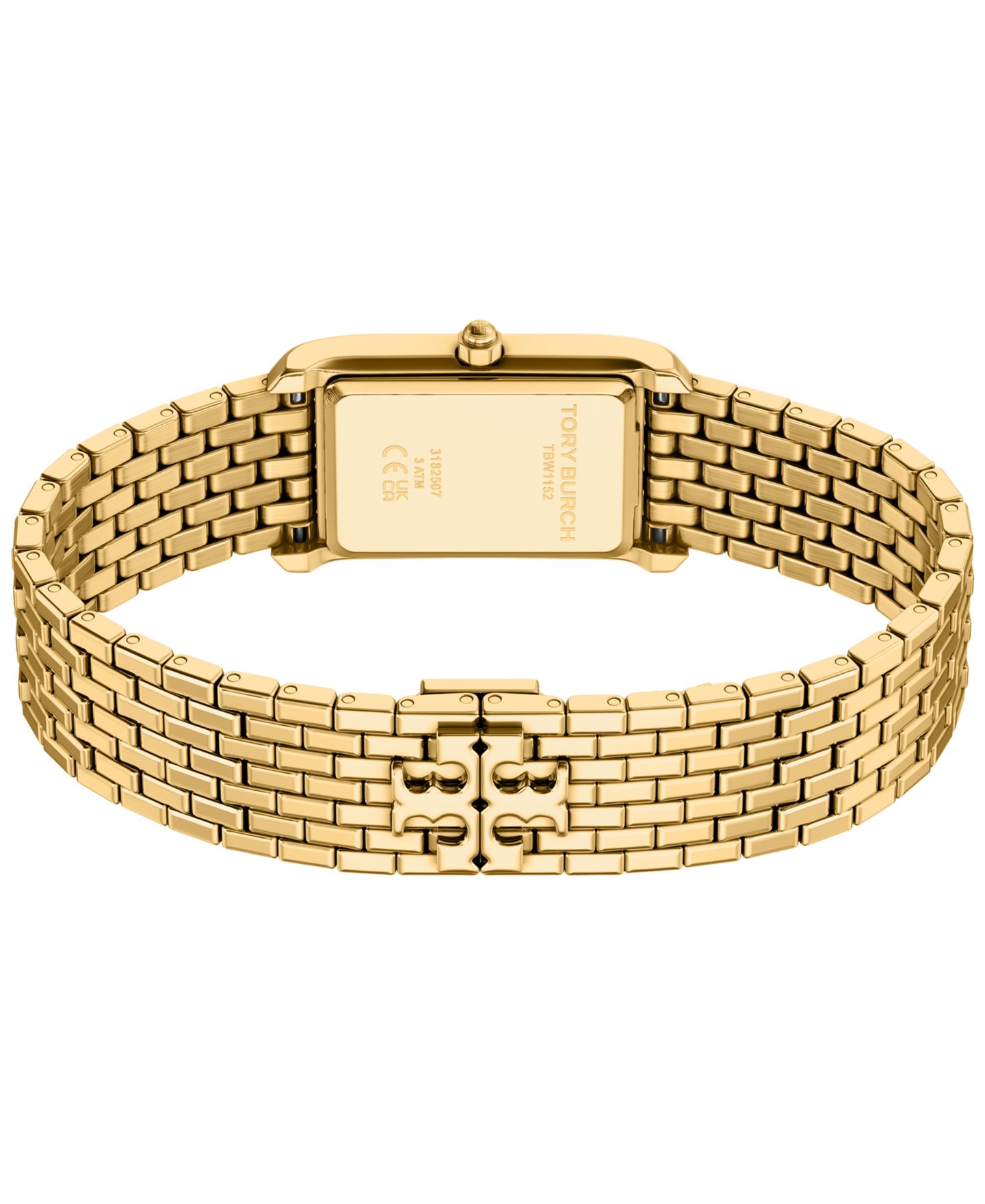 Женские часы Tory Burch The Eleanor Slim Quartz Two-Hand Gold Stainless Steel Watch, 22mm — фото 4