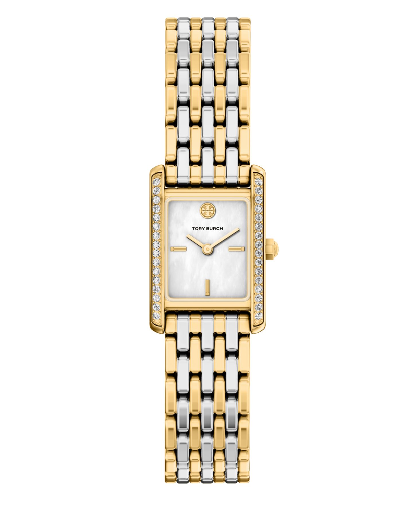 Женские часы Tory Burch The Eleanor Small Quartz Two-Hand Two-Tone Stainless-Steel Watch, 22mm — фото 1