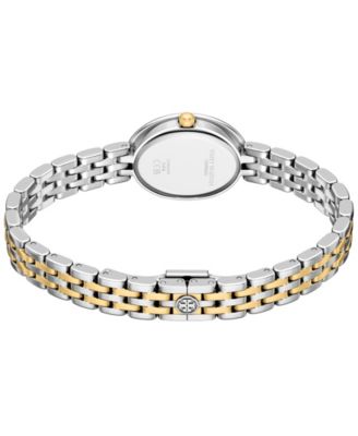 Women's The Oval Quartz Two-Hand Two-Tone Stainless Steel Watch, 22mm