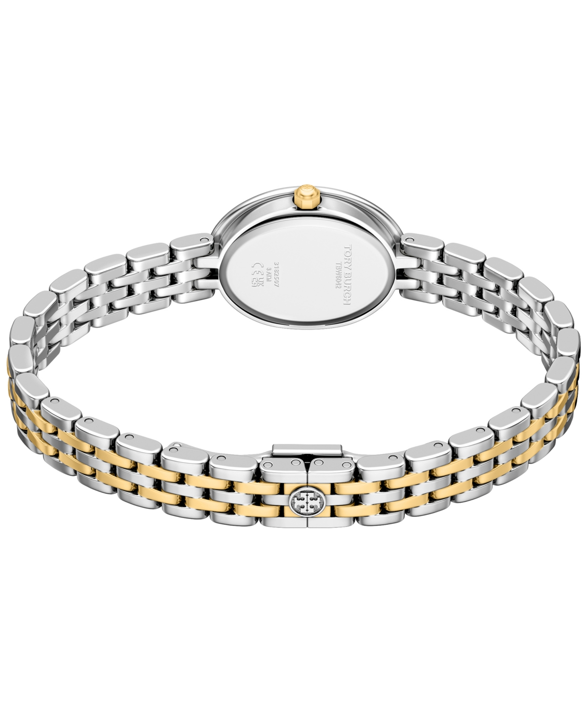 Tory Burch Women's The Oval Quartz Two-Hand Two-Tone Stainless Steel Watch, 22mm