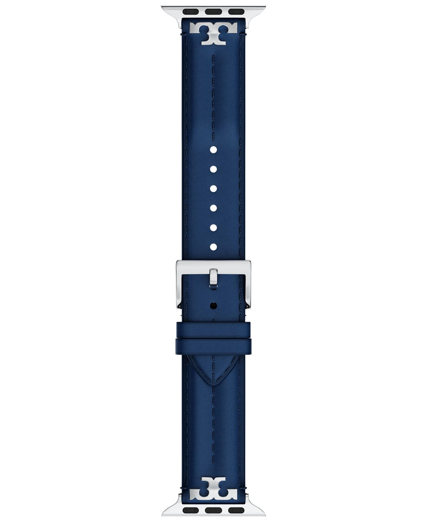 Женские часы Tory Burch Apple Blue Leather Strap, 22mm — фото 4