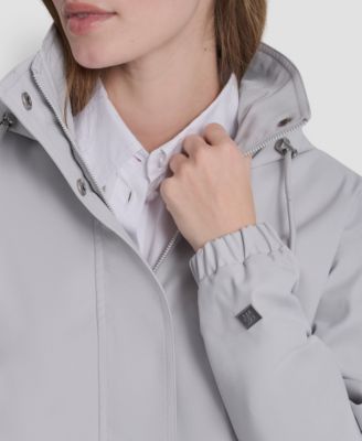Women's Stand Collar Bomber Raincoat