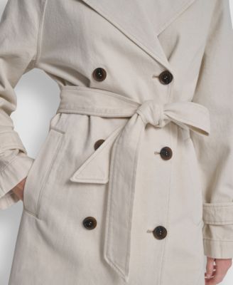 Women's Double Breasted Belted Trench Coat