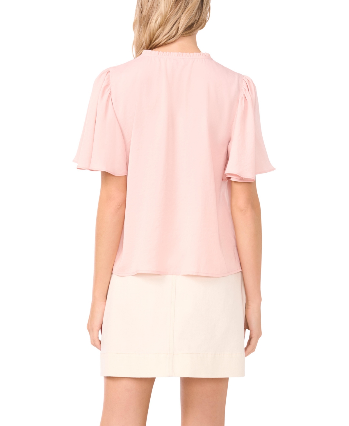 Vince Camuto Women's Tie Neck Short-Sleeve Blouse