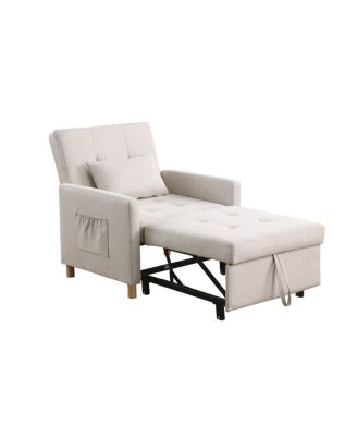 Convertible Sleeper Sofa Chair Bed with Pillow