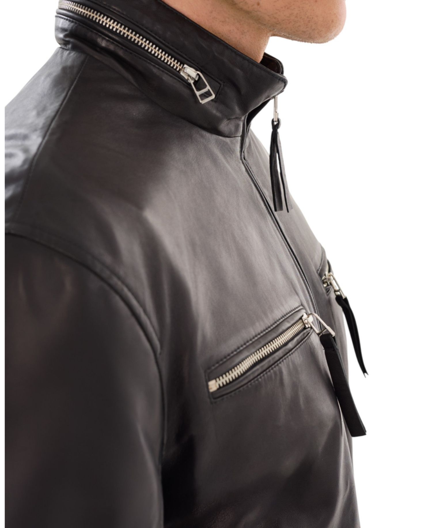 Men's CALTON Leather Bomber Jacket