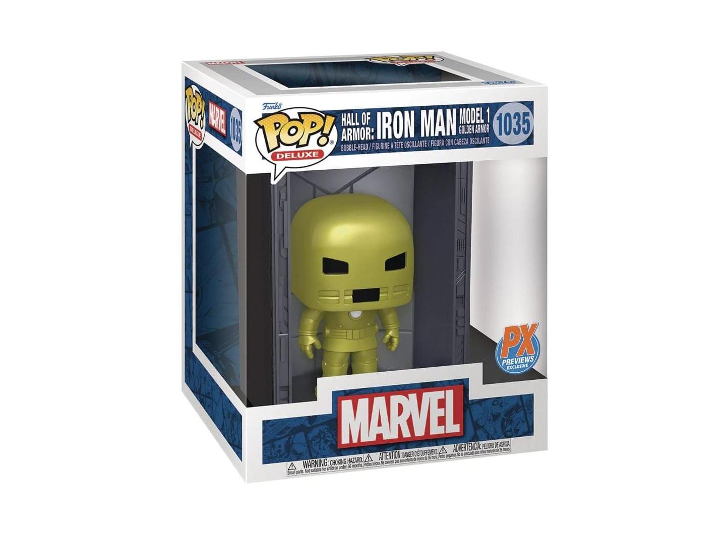 Детская фигурка Funko Pop! Marvel Iron Man Model 1 Hall of Armor Previews Exclusive Vinyl Figure — фото 3
